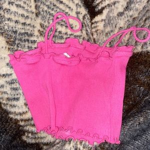 tube top neon pink